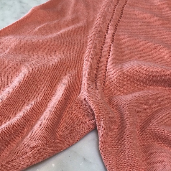 Sold! Q2 Pink V-neck Cardigan Sweater - Picture 6 of 6